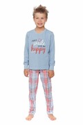 Piżama chłopięca Flow smile, niebieska 134/140 DN Nightwear