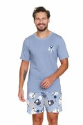 Piżama męska Sheep niebieska XXL DN Nightwear