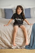 Piżama dziecięca Best czarna z nadrukiem 134/140 DN Nightwear
