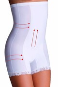 Wyszczuplające figi z koronką Vanessa biała XXL Eldar