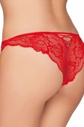 Damskie figi Brazylijki koronkowe 91 czerwone M Ewana