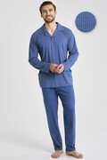 Piżama męska Derek niebieska długa XXL Taro