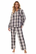 Flanelowa piżama Roxy szara XXL L&L
