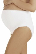 Bawełniane majtki ciążowe Mama Maxi białe L Italian Fashion