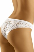 Damskie majtki biodrowe z koronką Flossy białe S Wolbar