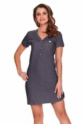 Damska nocna koszula bawełniana Lor grafitowa XXL DN Nightwear
