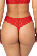 Koronkowe stringi 245 czerwone M Donna