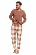 Piżama męska Choco brązowa M