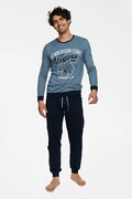 Piżama męska Burn Tigers niebieska XXL Henderson