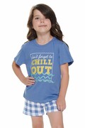 Piżama dziecięca Chill out II niebieska 146/152 DN Nightwear