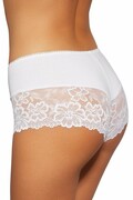 Damskie szorty z koronką 107 białe L Gabidar