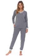 Piżama damska Queen Crown szara L DN Nightwear