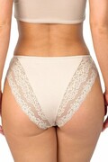 Koronkowe figi 216 beżowe XXL Donna