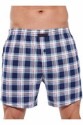 Męskie bokserki bawełniane Comfort 277 niebiesko-bordowe 5XL Cornette