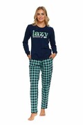 Piżama damska Lazy ciemnoniebieska XL DN Nightwear