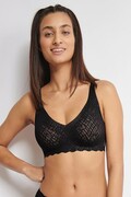 Biustonosz zapinany na zapięcie Sloggi ZERO FEEL BLISS Soft Bra, czarny M Sloggi