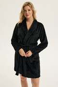 Miękki szlafrok damski Coco czarny S Henderson