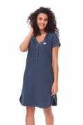 Bawełniana koszula damska Lor granatowa XXL DN Nightwear