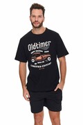 Piżama męska Oldtimer czarna M DN Nightwear