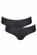 2 sztuki bezszwowych majtek Sloggi Zero Microfibre Hipster czarne L Sloggi