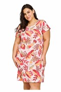 Koszula nocna Tessa w kolorowe kwiaty PLUS SIZE XXL Taro