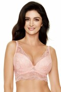 Koronkowy biustonosz push-up Charlize różowy 70D Gorteks