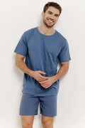 Krótka piżama męska Nick niebieska XXL Taro