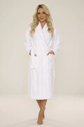 Szlafrok damski hotelowy Manuela biały XL De Lafense