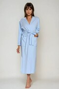 Bawełniany szlafrok Melissa jasnoniebieski XXL DKaren