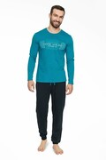 Piżama męska Bale, turkusowa z napisem XXL Henderson