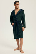 Męski ciepły szlafrok Natch ciemnozielony XXL Henderson