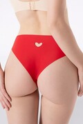 Figi bezszwowe Heart Simple Brasil czerwone. XL Julimex