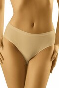 Figi damskie z podwyższoną talią Comforta beżowe 3XL Wolbar