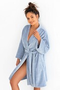 Damski szlafrok bambusowy Holee niebieski L/XL Sensis