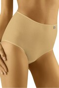 Figi damskie z podwyższonym stanem Maxi beżowe XXL Wolbar