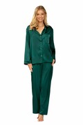 Damska satynowa piżama Amina zielona XXL DKaren