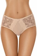 Damskie bawełniane figi z koronką 101 beżowe XXL Gabidar