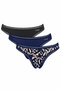 Bawełniane stringi 3 pack Sloggi Go Crush wielokolorowe XL Sloggi