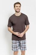 Piżama męska Marcello brązowa XXL Taro