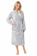 Długi szlafrok damski Pamela II szary XL/XXL Donna