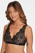 Miękki koronkowy biustonosz Entri, czarny S Esotiq