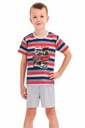 Piżama chłopięca Max w czerwone paski 92 Taro