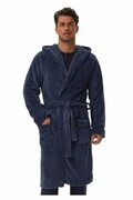Szlafrok męski Hood niebieski z haftem XXL Henderson