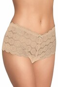 Koronkowe figi z nogawką 171 beżowe XXL Gabidar