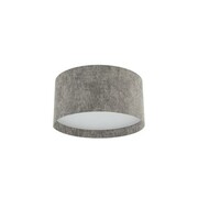 Lampa sufitowa LAGO S 11679 Nowodvorski szara elegancki plafon do salonu i korytarza z abażurem z tkaniny, 2xE27