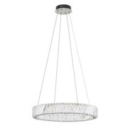 Elegancki żyrandol LUXORA LED 11705 Nowodvorski kryształowe koło niklowane wykończenie 3000K, 2700lm, 60 cm