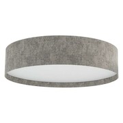 Lampa sufitowa LAGO L 11681 Nowodvorski szary plafon z tkaniny nowoczesne oświetlenie E27 do salonu i jadalni