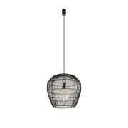Lampa wisząca HAITI w rozmiarze S Czarny bambusowy klosz 11166 Nowodvorski
