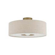 Lampa sufitowa SANTANA M 11651 Nowodvorski kremowa z złotymi detalami – styl modern classic do korytarza
