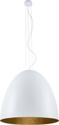 LAMPA WISZĄCA EGG XL 75CM BIAŁO-ZŁOTA 9025 Nowodvorski